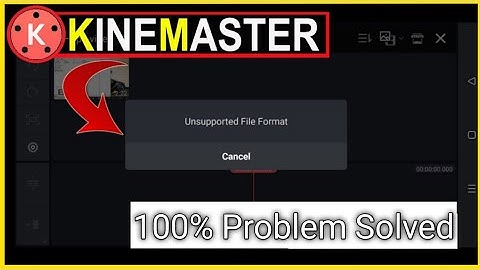 unsupported file format kinemaster in kinemaster | Problem Solved | Salim Tech