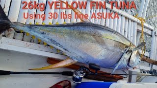 Jigging Yellow Fin Tuna Drop, Strike, and Land. Full Video.