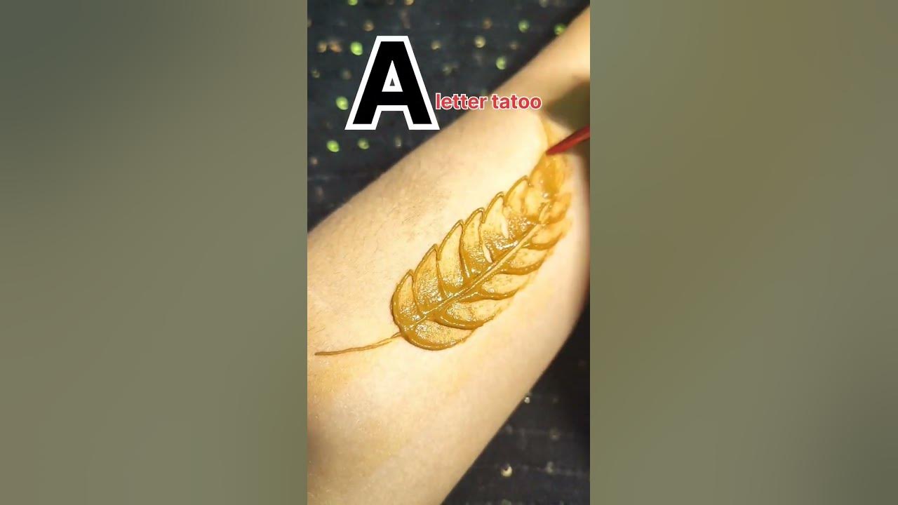 a-letter-tattoo-design-mehndi-trick-mehndishorts-holispecial