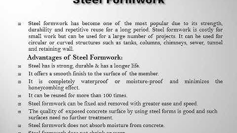 Formwork, CE-207, Savita Sharma, GPC Ajmer