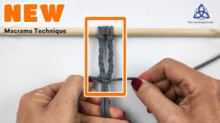 NEW Macrame TECHNIQUE for Square Knots