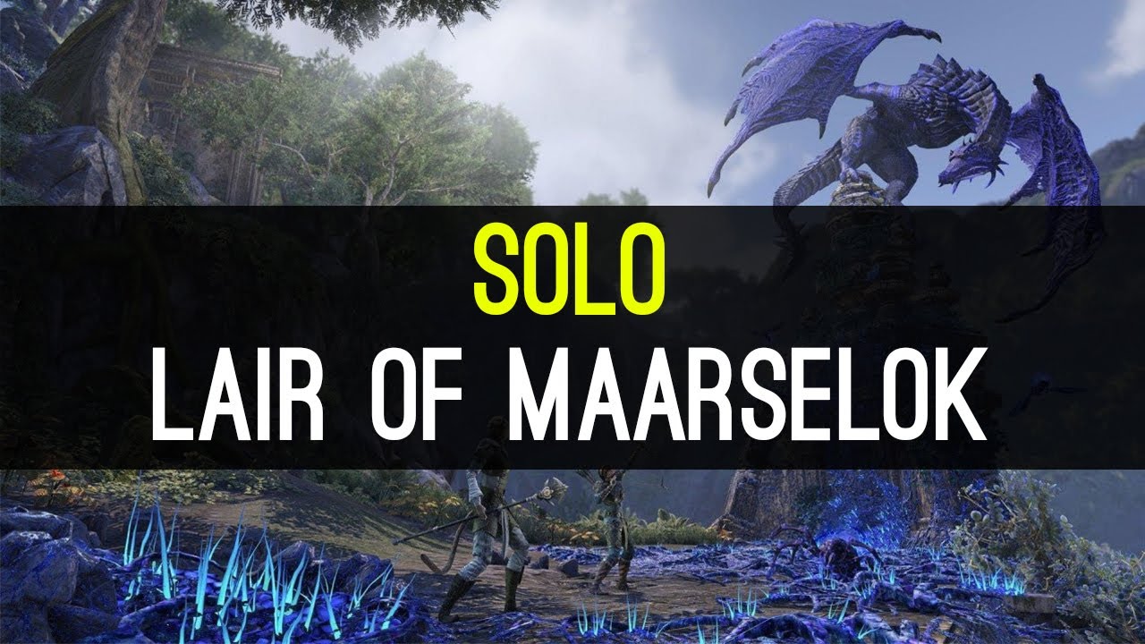Solo Dungeon LAIR OF MAARSELOK with Magicka Sorcerer Elder Scrolls Online YouTube