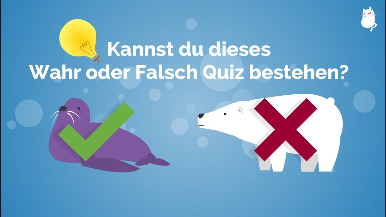 Wahr Oder Falsch Quiz Kannst du dieses Wahr oder Falsch Quiz bestehen? - YouTube