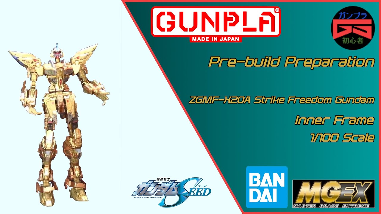 Gunpla Pre-build Preparation: MGEX ZGMF-X20A Strike Freedom Gundam