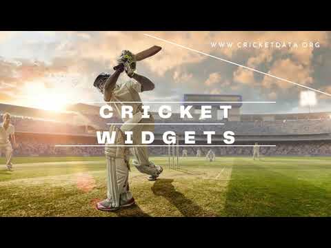 How to use Cricket Data Widgets - beginner, copy-paste, cricket lovers 💖 - video from Cricket Data