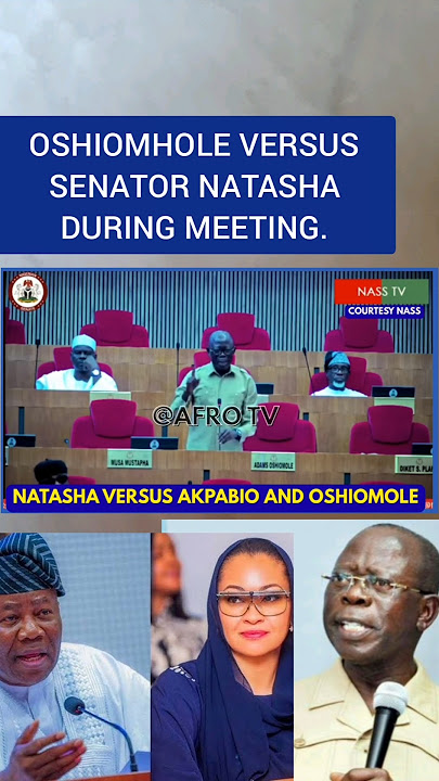 NATASHA AKPOTI VERSUS OSHIOMHOLE DURING MEETING  #NatashaAkpoti #Akpabio #shortvideo #oshiomhole