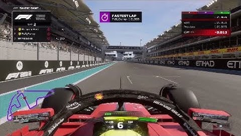 F1 23 Time Trial Abu Dhabi Hotlap 1:21:953 + Setup (Controller)