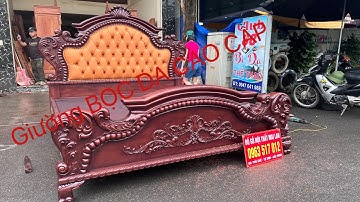 Giường VÍP - tân cổ điển - bọc da CAO CẤP . Nội thất phòng ngủ MAI LAN 0963517012