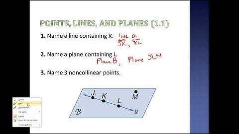 Section 1.1: Points, Lines, and Planes