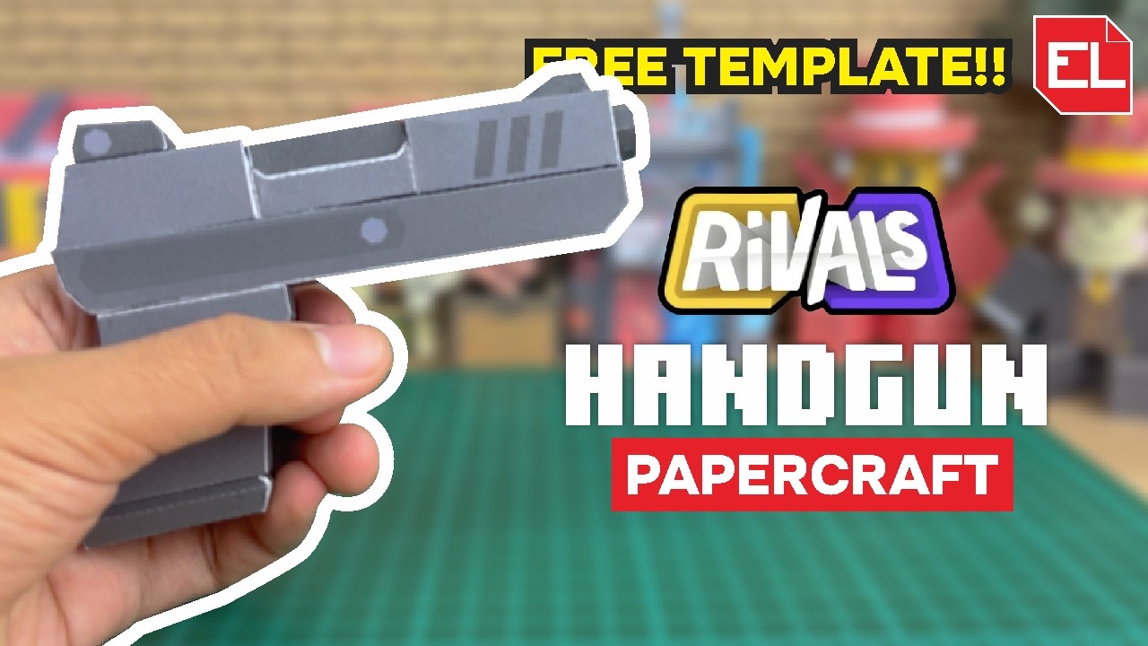 How to Make Handgun Paper Craft from Rivals Roblox (FREE TEMPLATE ...