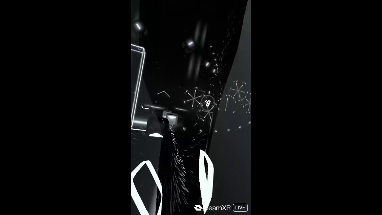 playing beat saber live every day till I'm good on hard mode day 2