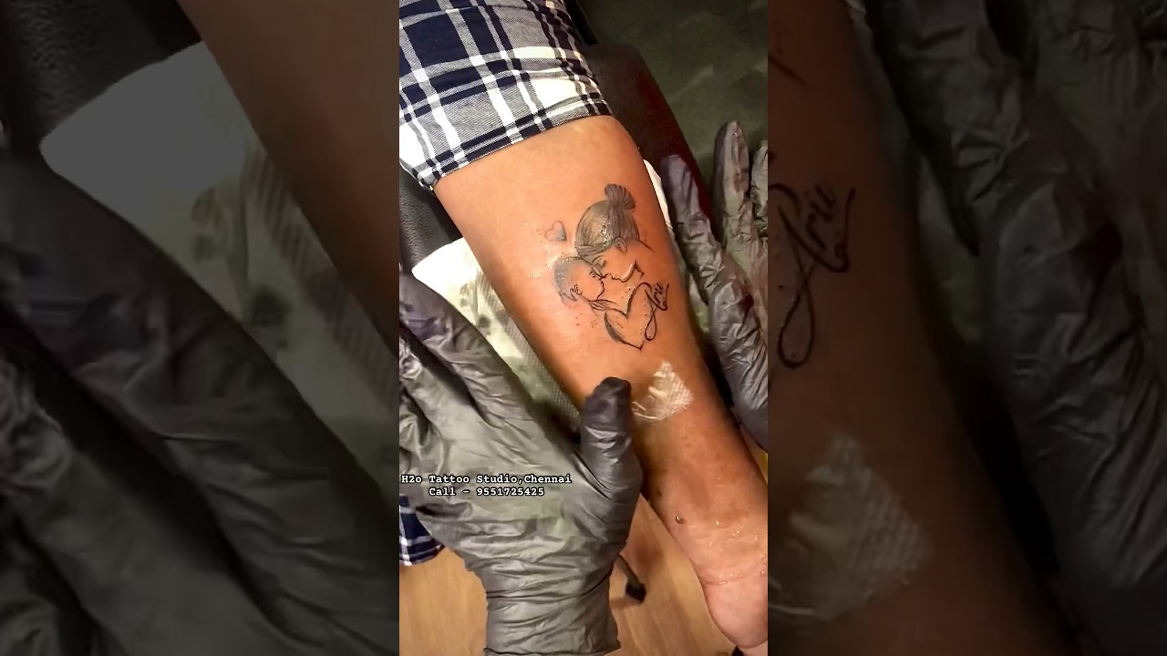 Amma name tattoodone by Eshwar in H2o Tattoo Studio  YouTube
