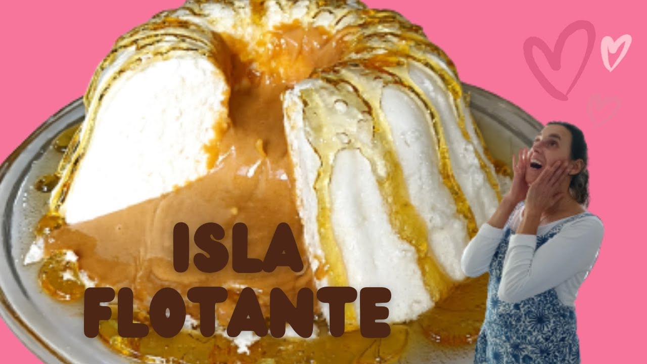 ISLA FLOTANTE con sabayón  EN MICROONDAS, 3 minutos, fácil, rápida y  muy muy rica!!