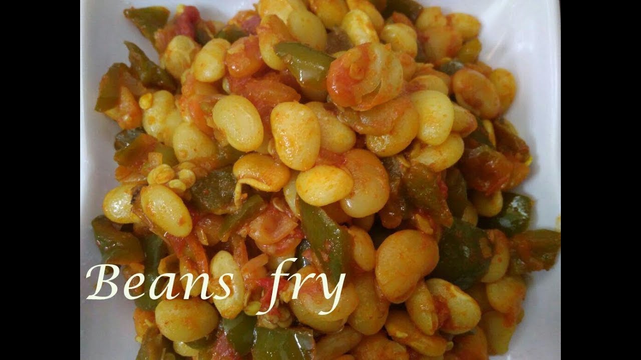 Beans curry capsicum beans eguru in telugu YouTube