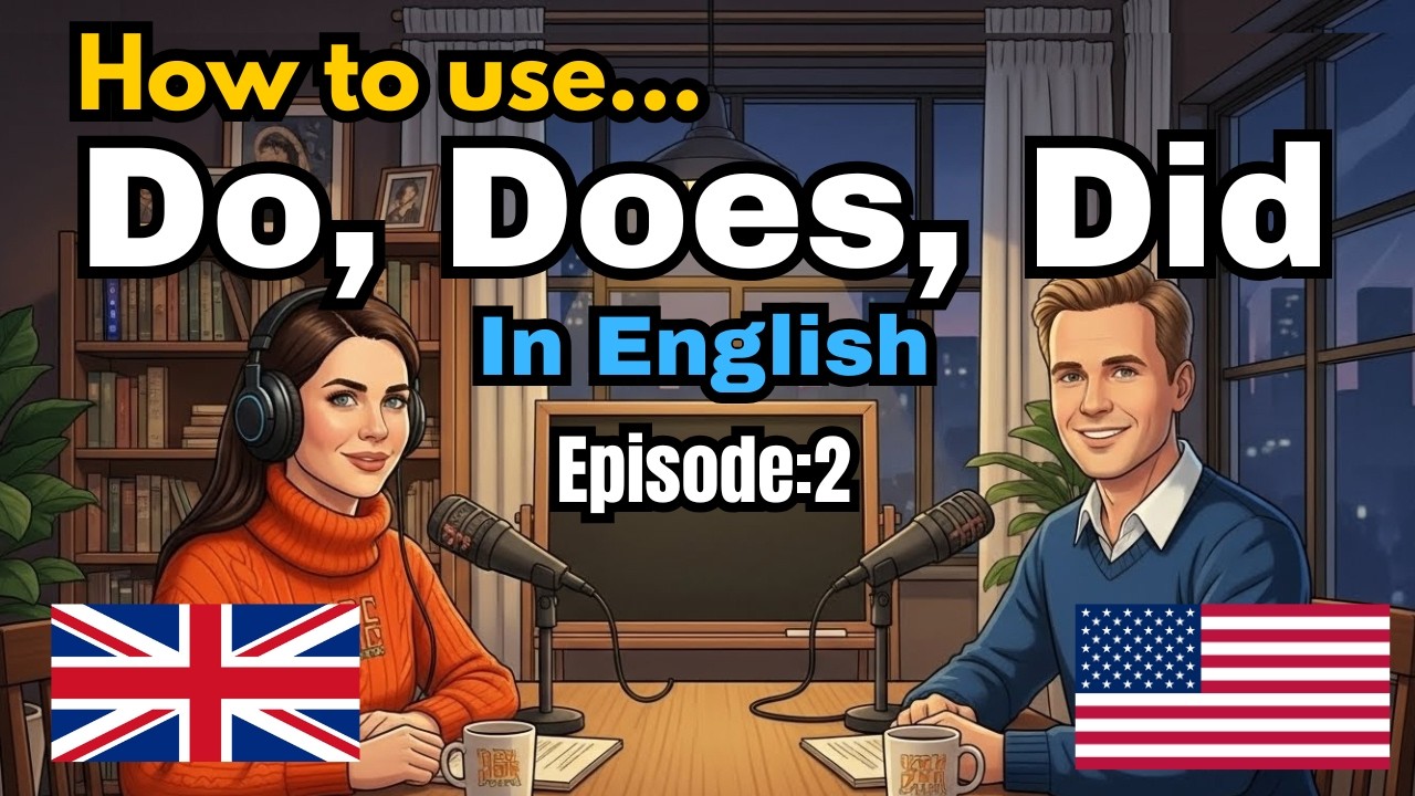 How to use Do, Does, Did in English | Easy English Conversation Practice
