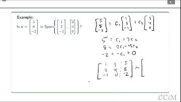 vector equations span
