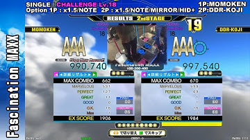 [DDR A] Fascination MAXX [Single-CHALLENGE] 997,540 OneGreat&OneGood by DDR-KOJI