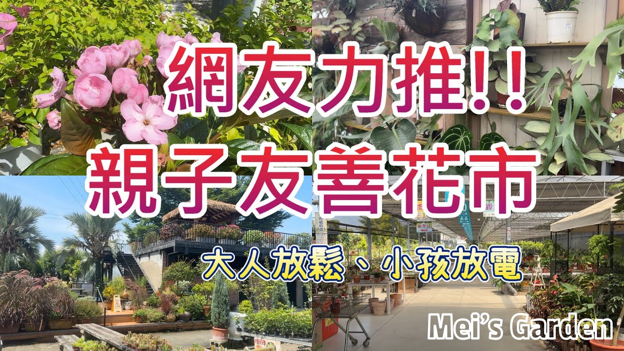 【Mei花園日常頻道】走逛彰化親子友善花市🪴,賞植購物休閒景點~