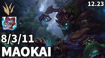 Maokai Jungle vs Lillia - KR Master | Patch 12.23