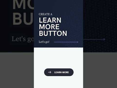Cool Learn More Button using HTML & CSS.