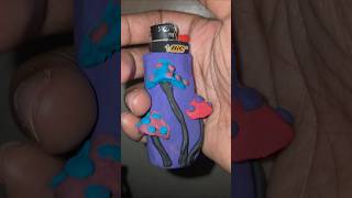 First time polymer clay lighter holder and coaster. #whimsical #polymerclay #art #clay