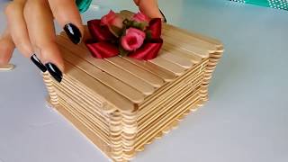 How to make jewellery Box with popsicle sticks (DIY Projects!)