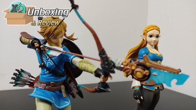 First 4 figures Link Tloz Breath of the Wild (24 cm altura) con funciones  led en su base y en su flechita Nueva y original $150.000 Hago…