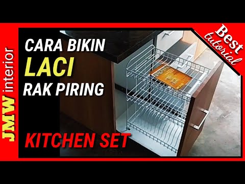 Video: Lemari Dapur Tarik: Merakit Lemari Dapur Pilar Dengan Sistem Geser Laci Dan Keranjang