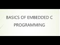 Embedded C Programming Basics 📟