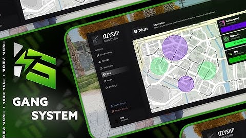 Izzy Advanced Gang System [ Fivem Management, Regions, Spray ]