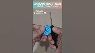 How To Crochet: Right Side vs. Wrong Side - Amigurumi Tutorial #shorts #crochetforbeginners