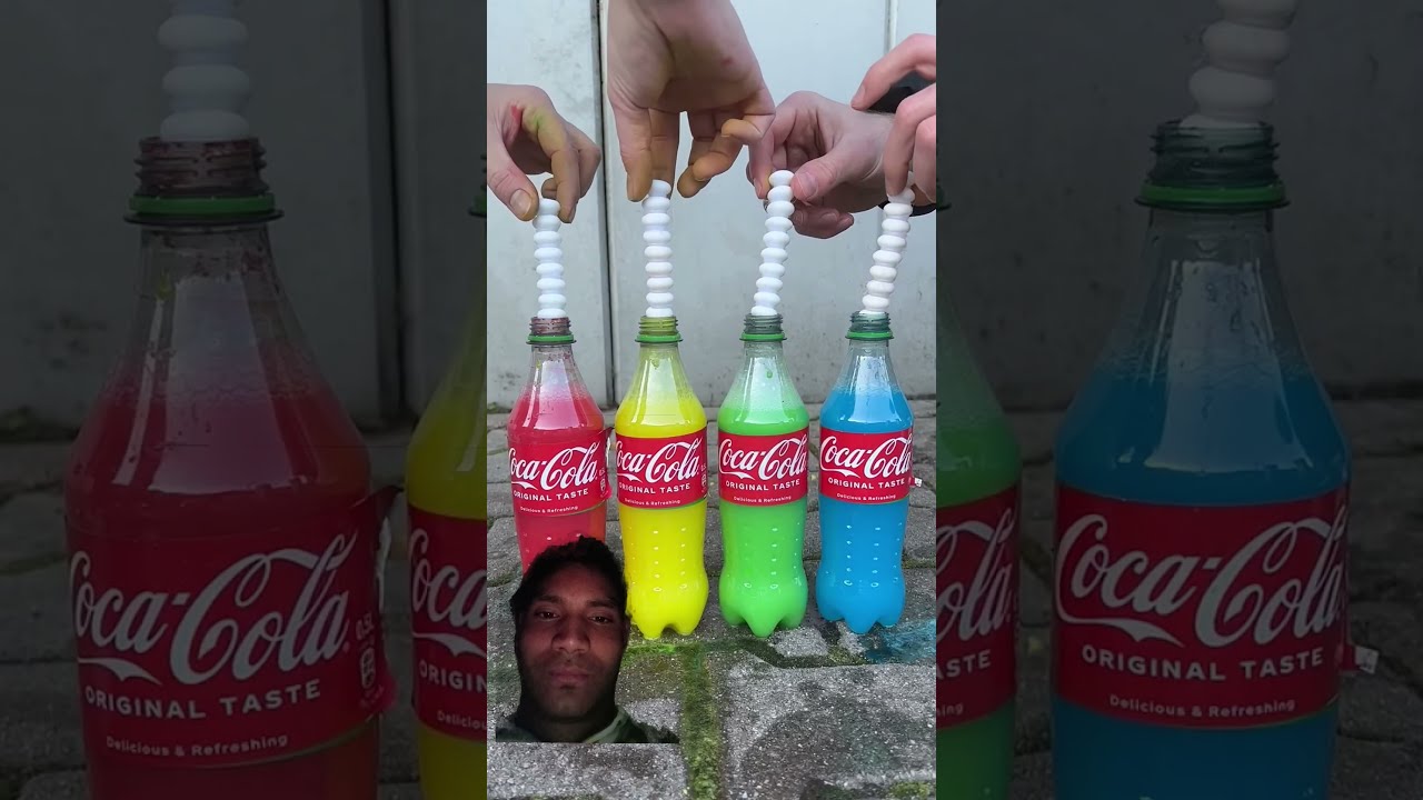 Coca Cola Fanta Sprite Und Mentos Experiment Trending Viralvideo Views Like Soda Softdrink