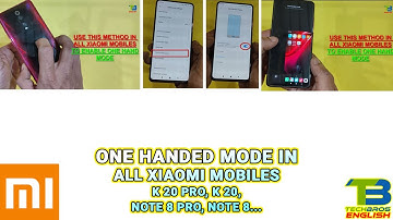 How to Set One-Hand mode in Full screen display on Xiaomi Redmi Phones | Miui 11