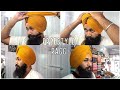 Freestyle wattan wali pagg  punjabi turban style  full voile  75 metr  turban tutorial  sardar