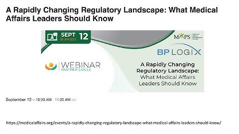Clip 1 from the September 2025 Webinar: A Rapidly Changing Regulatory Landscape