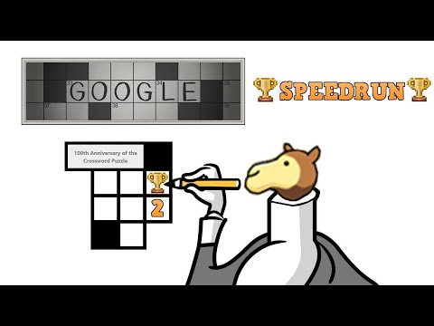 Google 100th Anniversary of the Crossword Puzzle - Speedrun - 37 second