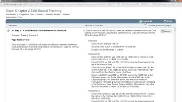 Excel Chapter 2 Skill-Based Training Walkthrough & Troubleshooting
