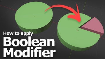 How to apply Boolean Modifier in Blender 4 | How to make pie chart 3D model