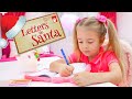 Anabella writes a letter to Santa Claus