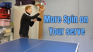 How To Get More Spin on Your Serve - Table Tennis TUTORIAL
