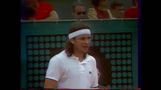 Balazs Taroczy vs Thierry Tulasne 1/8 Roland Garros 1981 quelques jeux du troisième set