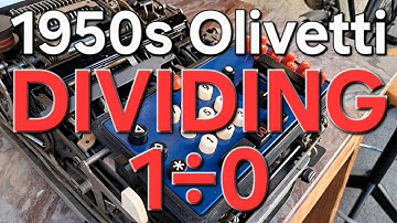 What happens when you divide by zero on a 1950s mechanical calculator?