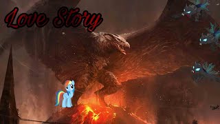 Rodan & Rainbow Dash Love Story ( Godzilla Meets My Little Pony )