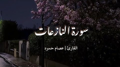 سورة النازعات || القارئ: عصام حمود