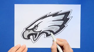 How to draw the Philadelphia Eagles Logo (NFL Team)