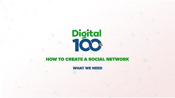 2. How to create a Social Network - What we need to get started (Shona)