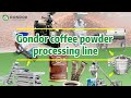 ☕️Complete Coffee Processing Line-Produce Tons of Premium Coffee Powder Automatically#coffeepowder
