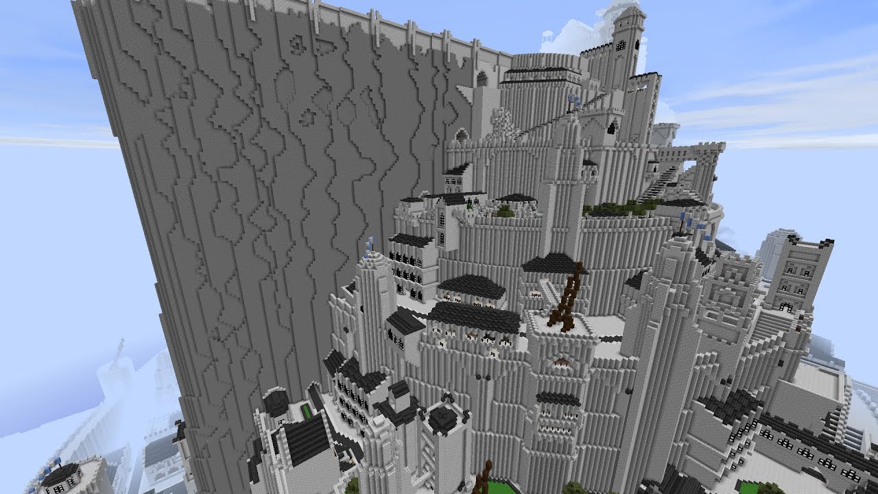 Minas Tirith in minecraft (LOTR minecraft mod) 