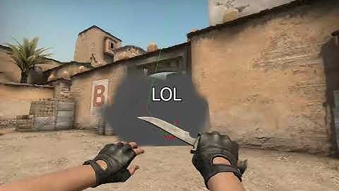 Easy Dust2 tunnel to B doors smoke