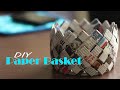 How to make paper basket   do it yourself